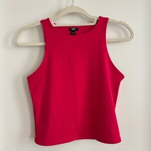 Express Pink Body Contour Tank Top - M